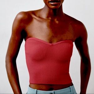 Aritzia Babaton Sculpt Knit Sweetheart Tube Top